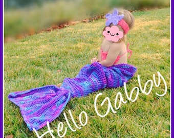 Crochet Mermaid Tail Blanket Pattern, All Sizes (PDF Pattern)