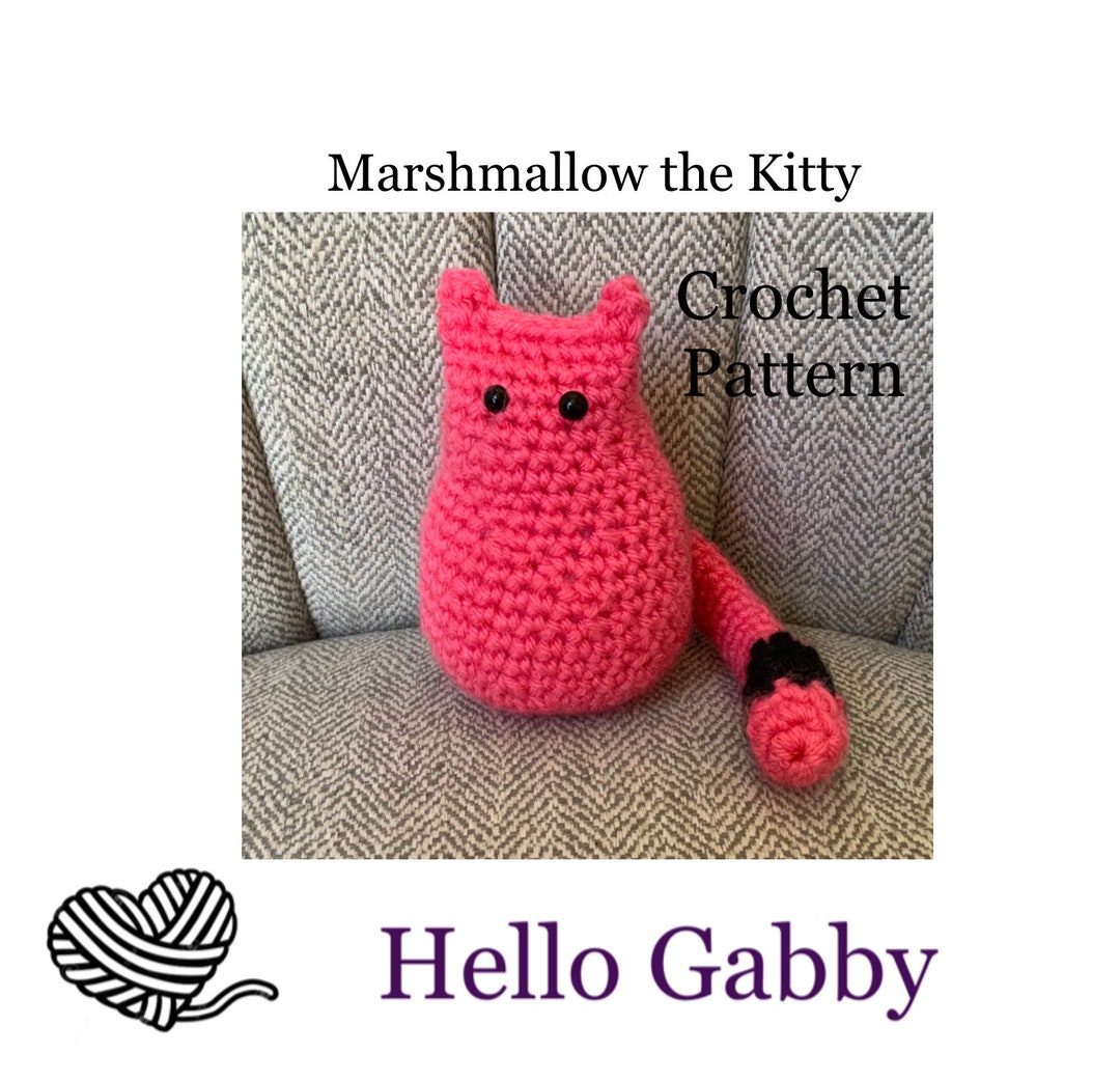 Amigurumi Marshmallow the Kitty CROCHET PATTERN PDF Easy Little Kitten