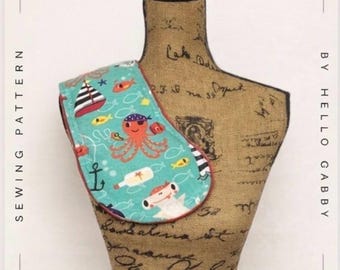 Spit Happens Baby Burp Cloth Sewing Pattern PDF | Easy Beginner Baby Sewing Pattern | Reusable Burp Cloth | Instant Download