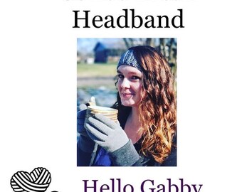 Gehaakt geribbeld hoofdbandpatroon, winteroorwarmer voor dames (pdf-patroon)