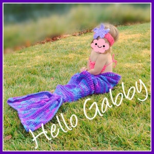 Child Crochet Mermaid Tail Blanket Pattern, Photo Prop (PDF Pattern)