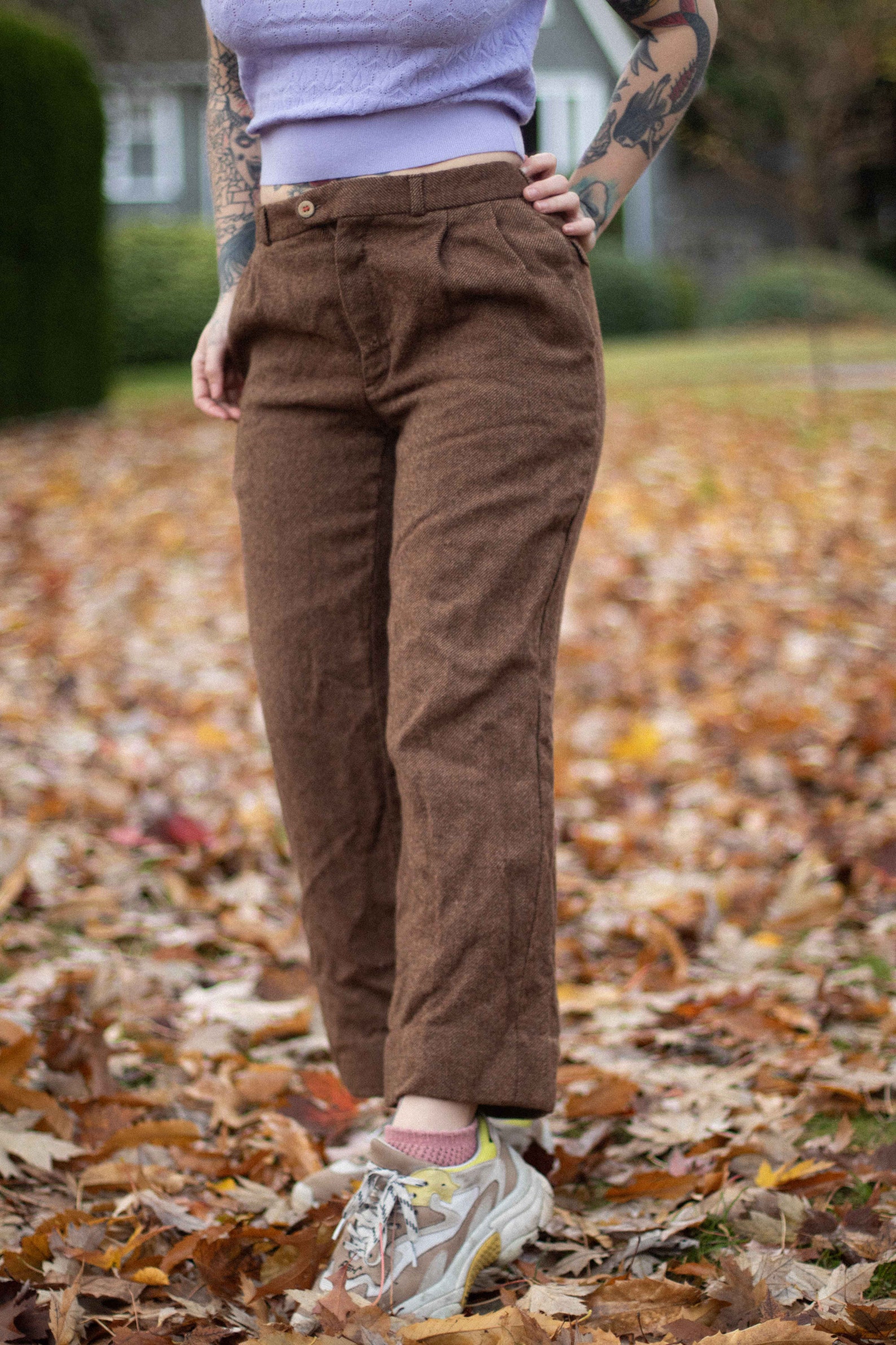 brown boot cut