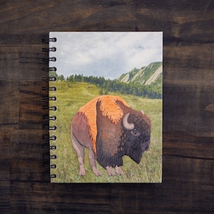 Mr. Ellie Pooh Elephant Dung Paper American Bison Buffalo Large Notebook