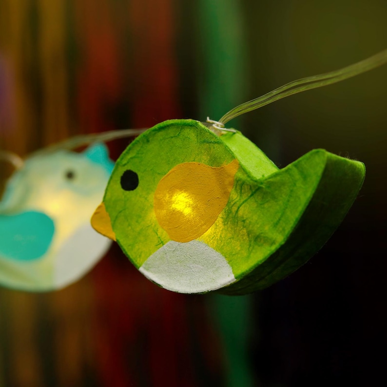 Handmade Bird String Lights – Charming and Whimsical LED Lights for ...