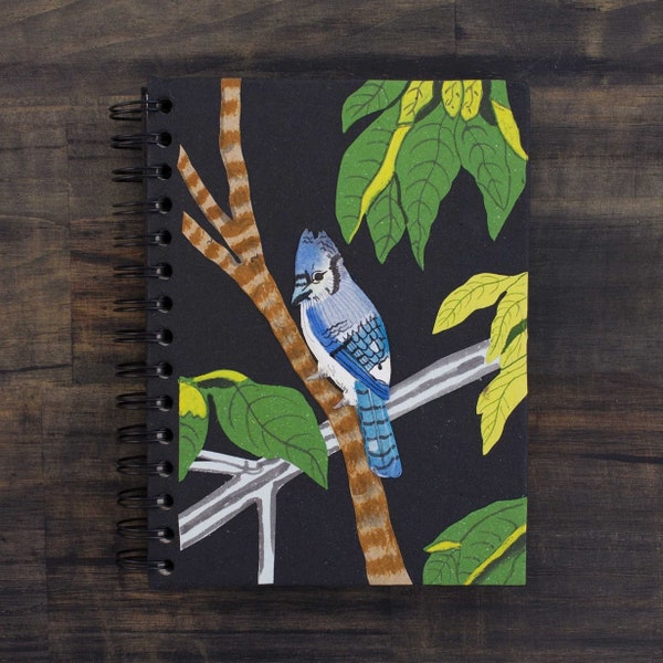 Blue Jay Nature Journal - Sustainable Elephant Dung Paper Notebook by Mr. Ellie Pooh