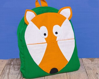 Whimsical Fox Design Handmade Backpack for Kids | Mr. Ellie Pooh Creation