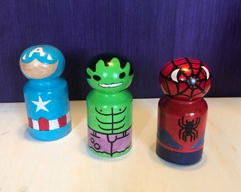Artisan-Crafted Soapstone Super Heroes - Limited Edition by Mr. Ellie Pooh