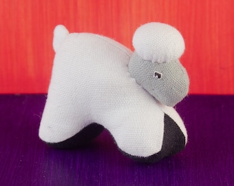 Handmade Cotton Sheep Mini-Doll - Eco-Friendly Stocking Stuffer