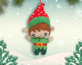 Felt Ornament - Elf