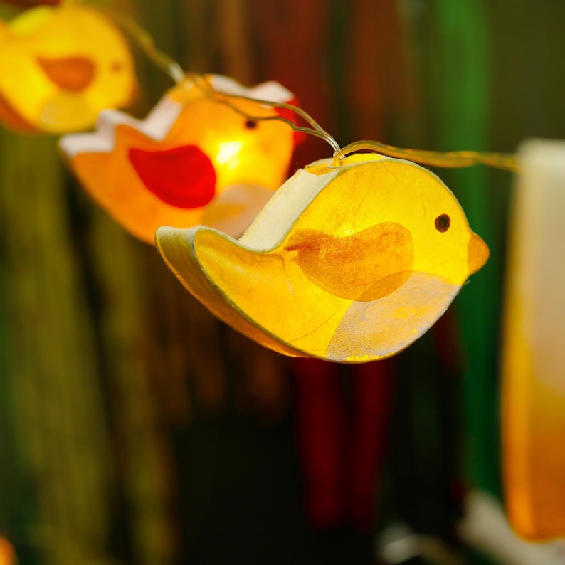 Handmade Bird String Lights – Charming and Whimsical LED Lights for ...