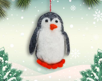 Felt Ornament - Tuft Penguin Tall