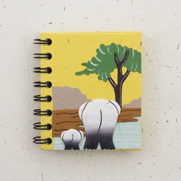 Adorable Elephant Design Pocket Notebook by Mr. Ellie Pooh