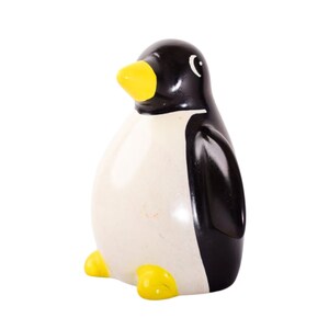 Mr. Ellie Pooh Artistry: Cute Penguin Soapstone Figurine - Handmade Whimsy