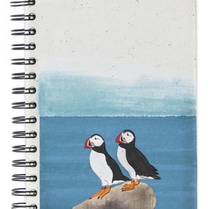 Puffin Passion: Mr. Ellie Pooh Elephant Dung Paper Large Notebook for Wildlife Enthusiasts