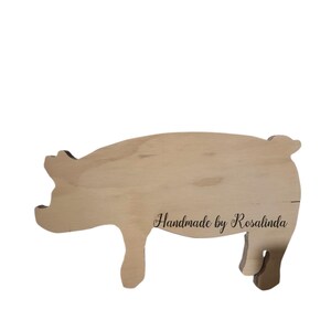 Wooden Pig Cut-out