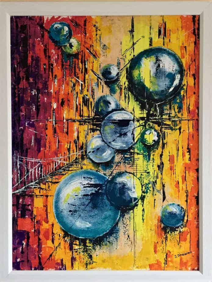 40㎝×51㎝】SALE!! 泊まり込み ハンドペイント 風景画□アート 手描き