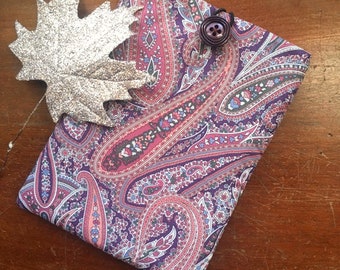 Kindle Paperwhite Gen 10 & 11 Sleeve Liberty's Tana Lawn Protective Padded Cover Paisley Design