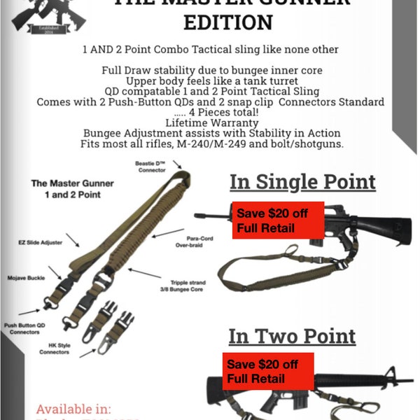 The Master Gunner System. BUNGEE Inner Core.  Free Shipping + 15 Percent OFF .  https://youtube.com/@Coldsteeltactical?si=X9lPiFtmWEpSE9FK