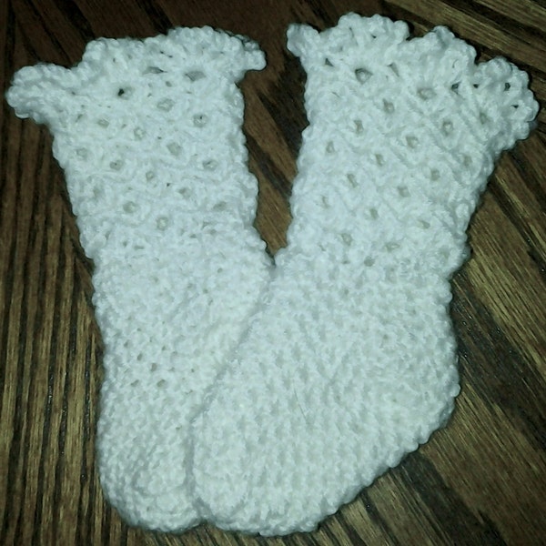 Delicate and Dainty Filagree Baby Cashmerino Baby Socks