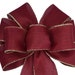 HARP WRAP W/ BOWS, CRANBERRY RED