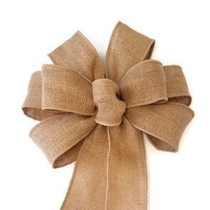 Burlap Bow, Bow for Wrapping, Bow for Wreaths, Bow for Wedding, Burlap  Buffalo Plaid Bow, Interchangeable Bow, Bow for Porch Sign 