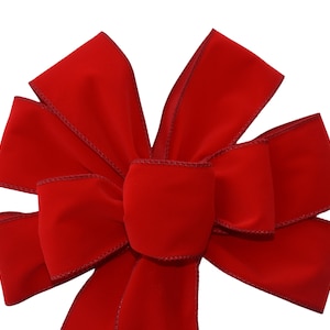 26 X 12 Large Wired Red Velvet Christmas Bow for Decorating Wreaths, Front  Door, Porch, Mailbox, Holiday DIY Projects and Home Decor 