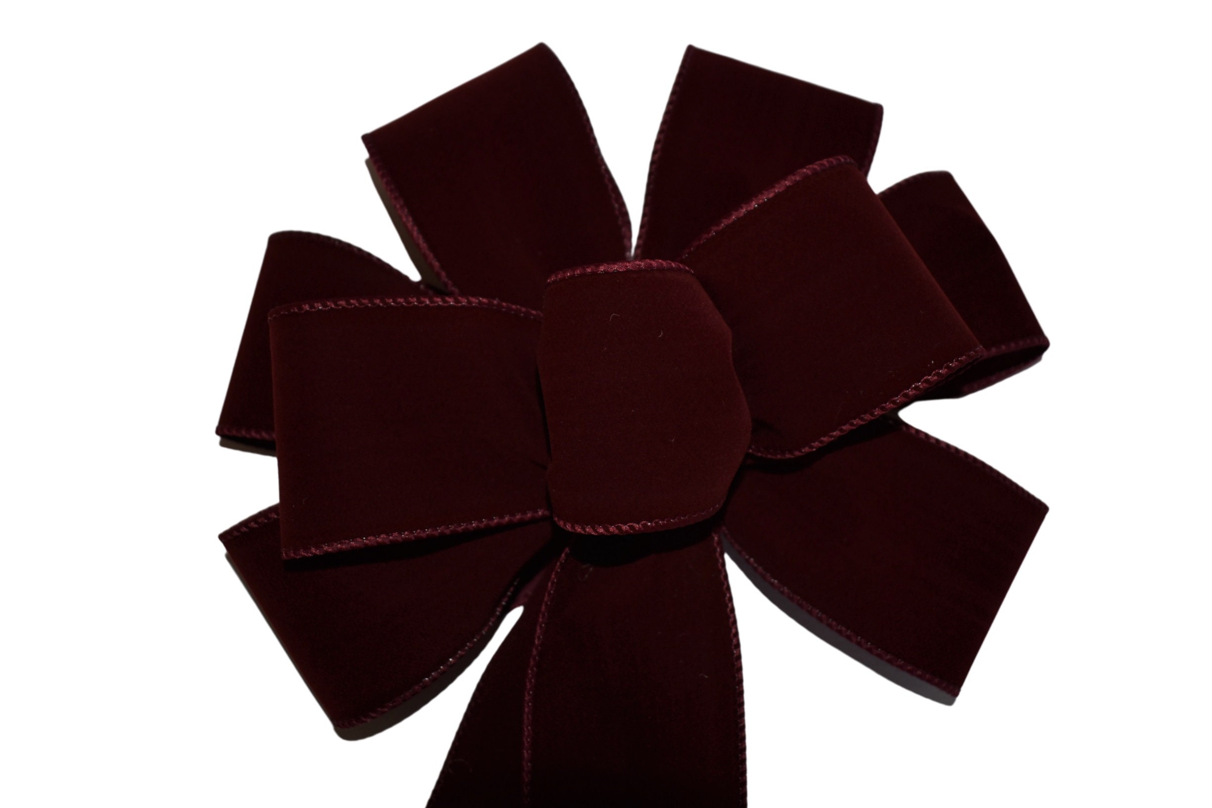 BokingOne Wine Red Velvet Ribbon - 3/8 Inch × 30 Yd Vintage Burgundy Velvet  Ribbon Red Nylon Velvet Ribbon for Gift Wrapping Wedding Party Decoration