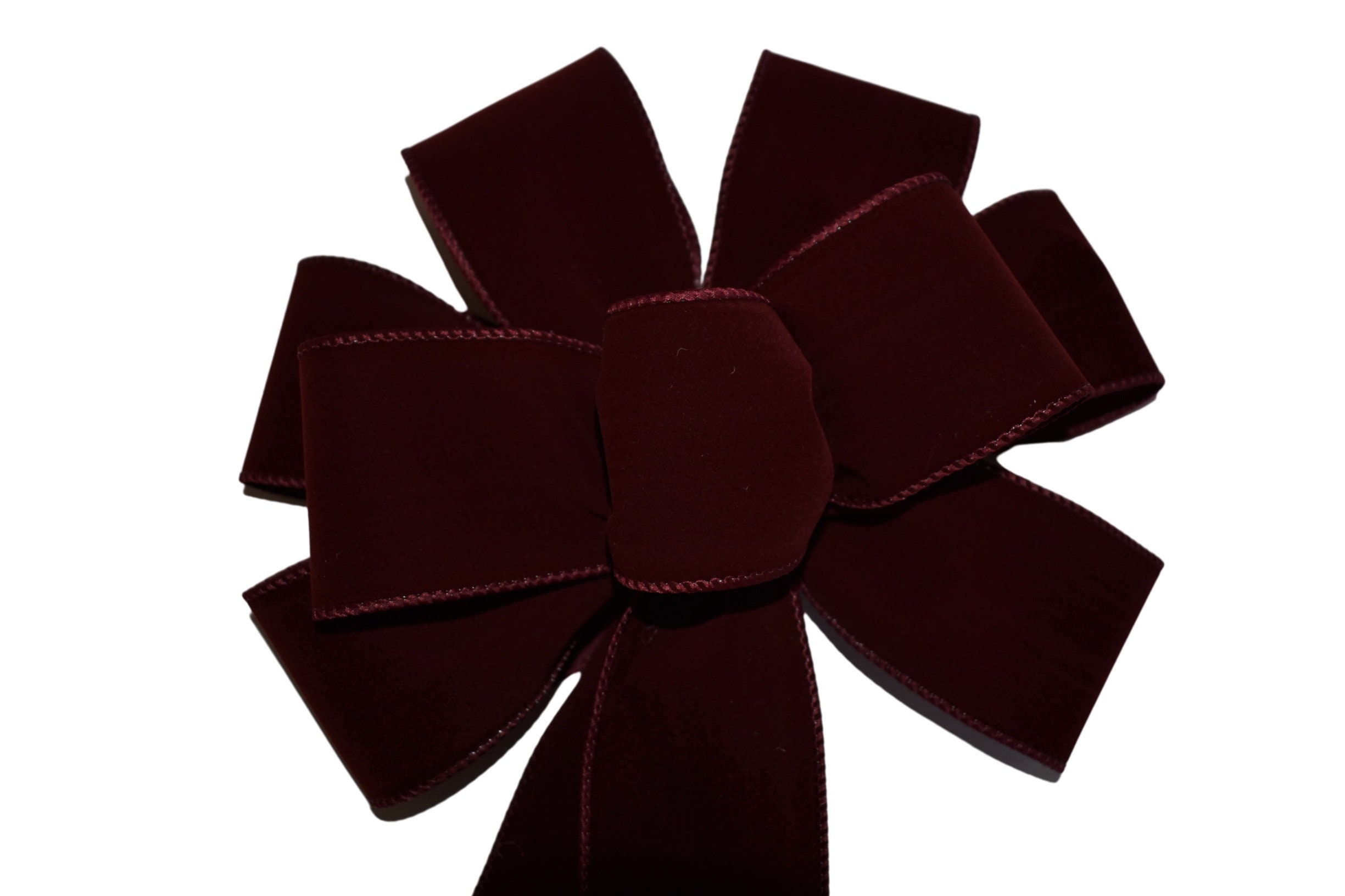 Burgundy Red Veltex 1 3/8 inch x 25 Yards Ribbon - by Jam Paper