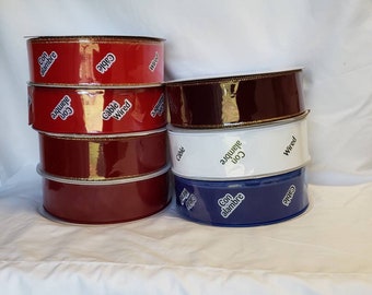 WIRED Velvet Ribbon - Choose Color & Length - Red, Brick Red, Burgundy, White, Blue - 2.5" wide - #40