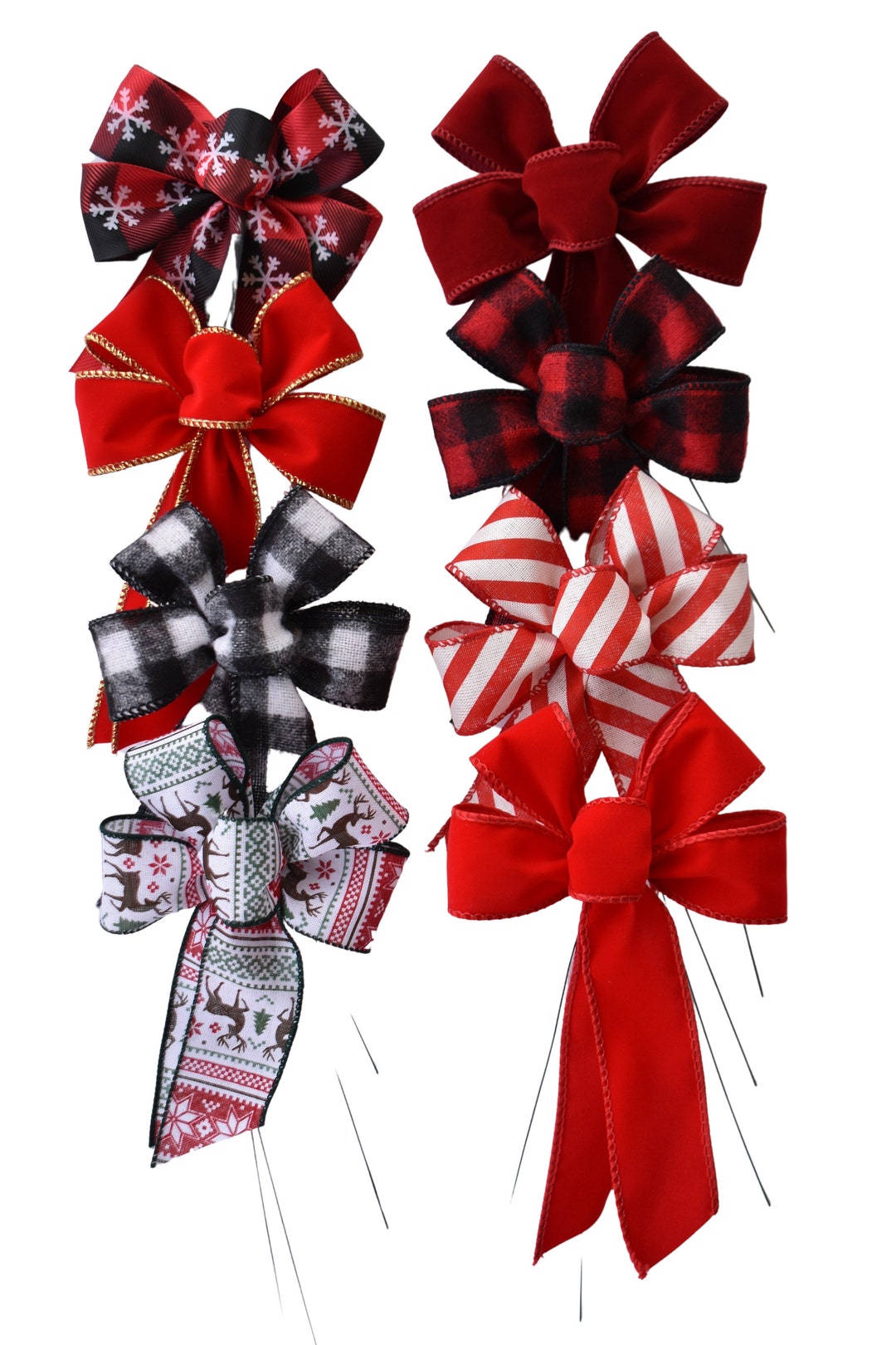 Small Rustic Bows Set of 6 Mini 5
