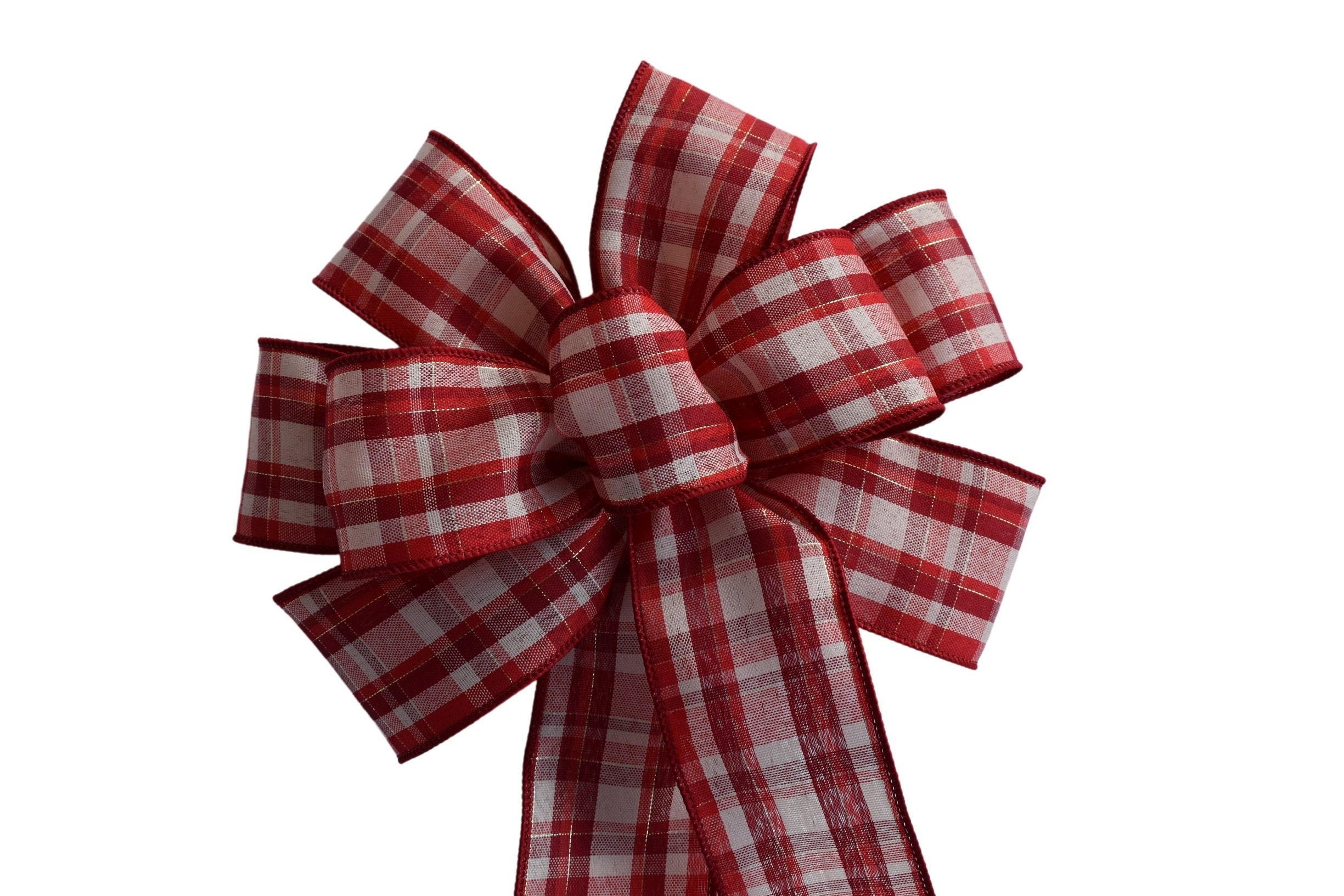 Medium Red Bow for 36 or 48 inch Wreaths