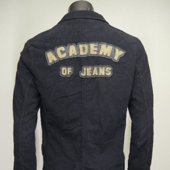 Armani Jeans Black Graphic Jersey Jacket Sz 34 - Etsy