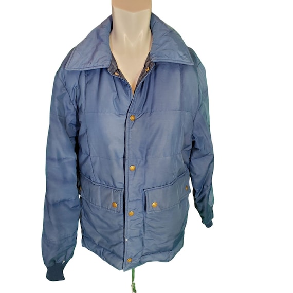 Eddie Bauer Vintage Down Puffer Jacket Lightweight Bomber Packable Blue Sz S M Etsy Canada