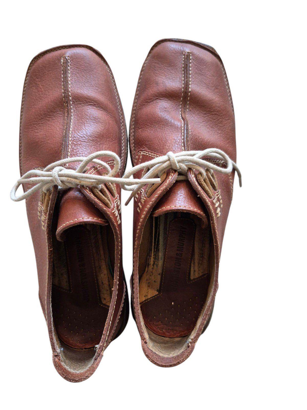 Johnston & Murphy Mens VTG 90s Y2K Leather Split Toe Oxford 