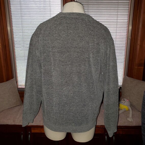 Joseph Abboud Gray Merino Wool Sweater M L Etsy