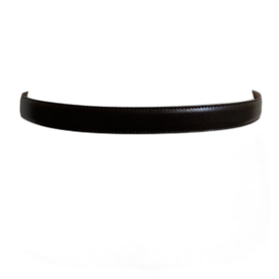Christian Dior Vintage Brown Split Leather Belt G… - image 2