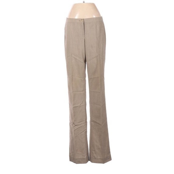Theory Tan Heather Relaxed Wool Dress Pants 4 - image 3