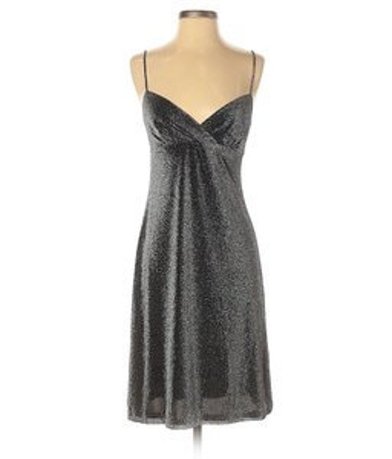 andrea polizzi for rex lester black dress VTG Andrea Polizzi Rex Lester Black Fitted Hourglass Cocktail Dress V-neck  NWT 8