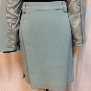 Chantal Thomass Paris Aqua Skirt Suit w/ Mother of Pearl buttons image 4