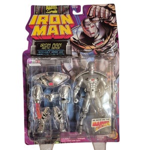 Figura de acción de Iron Man Arctic Armor con garra de lanzamiento Marvel TV Toy Biz 1995 NUEVO imagen 2