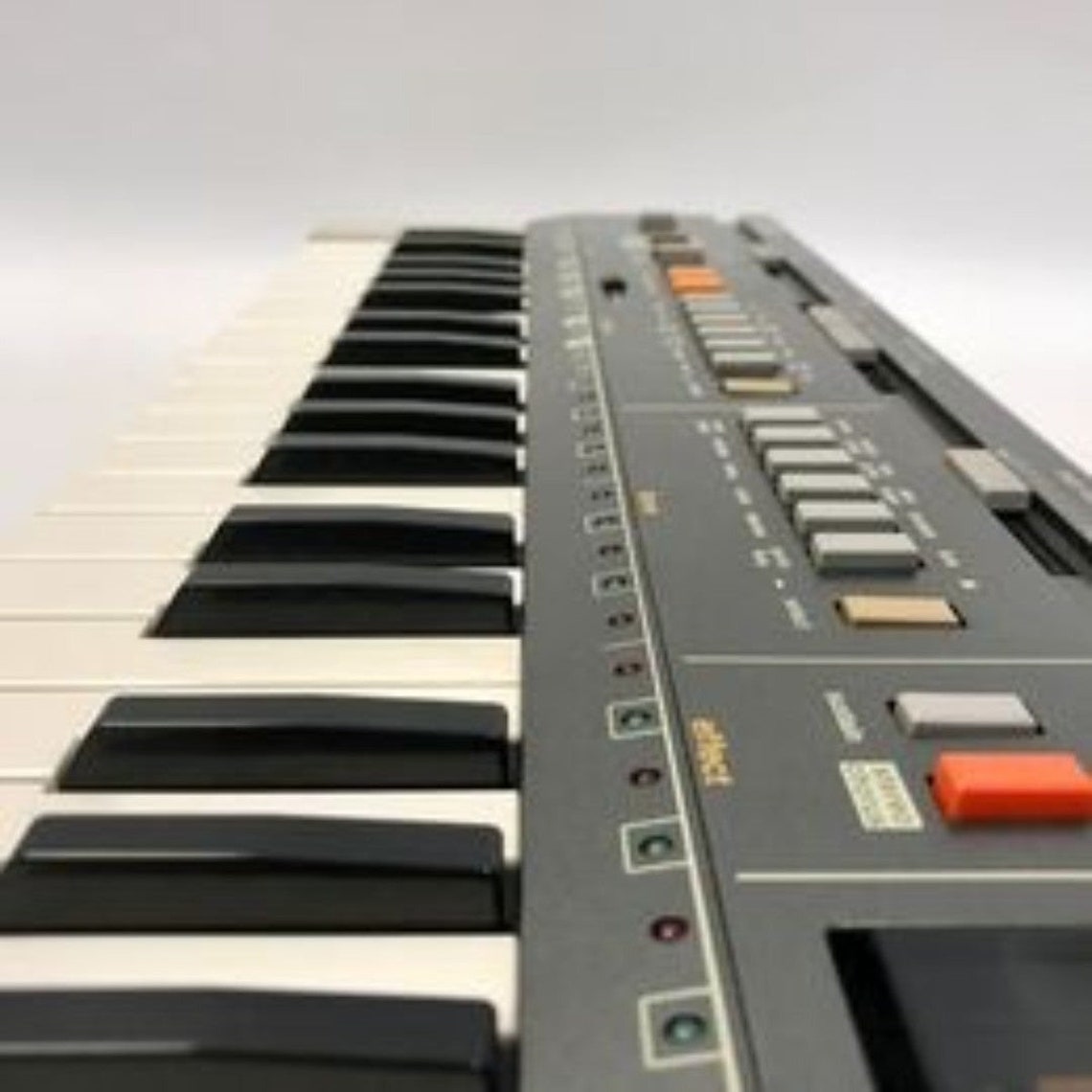 Casio Casiotone MT-800 Vintage 49 key Keyboard Synthesizer Speakers 6 ROM packs & Manuals, foto 4 di 5
