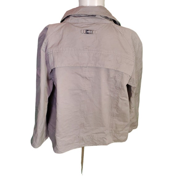 Armani Collezioni Swing Jacket Silver Gray Twill … - image 5