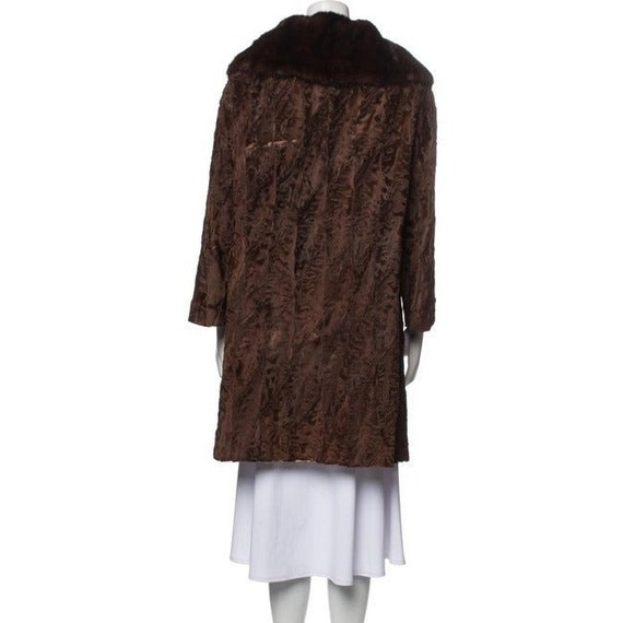 Vintage Brown Greenblatts Furs Persian Lamb With … - image 3