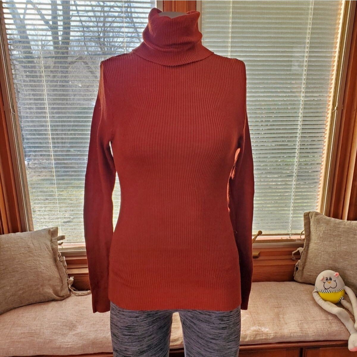 Rust Turtleneck - Etsy UK