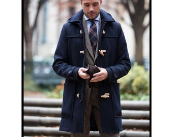 Nautica Mens Hooded Wool Toggle Coat Jacket Nautica Mens Hooded Wool Toggle Coat Jacket