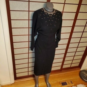 women's beaded dolman-sleeve dress ADRIANNA PAPELL AP1E210884 BEADED MERMAID DOLMAN SLEEVE – The Clothing Cove main image 1