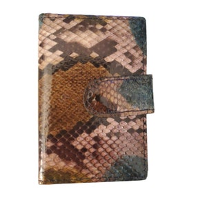 Bosca By Hugo Bosca Vintage Echte Python Schlange Schlüssel Brieftasche NEU