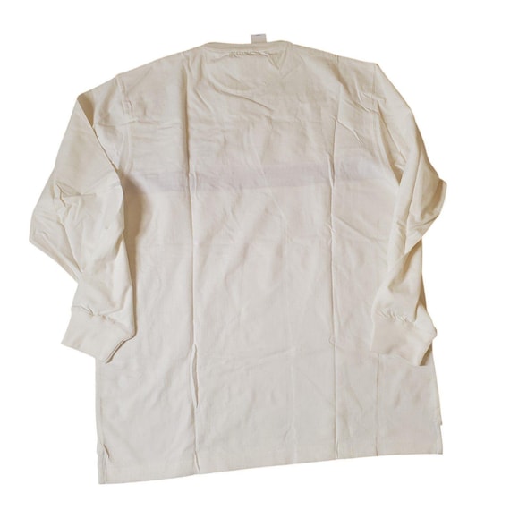 Ralph Lauren Vintage 90s Mens Long Sleeve T-SHIRT White Red/blue