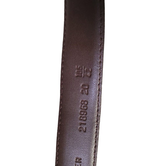 Christian Dior Vintage Brown Split Leather Belt G… - image 9
