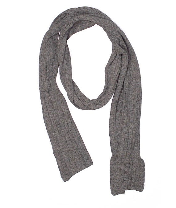 Geneva Cable Knit Cashmere Scarf